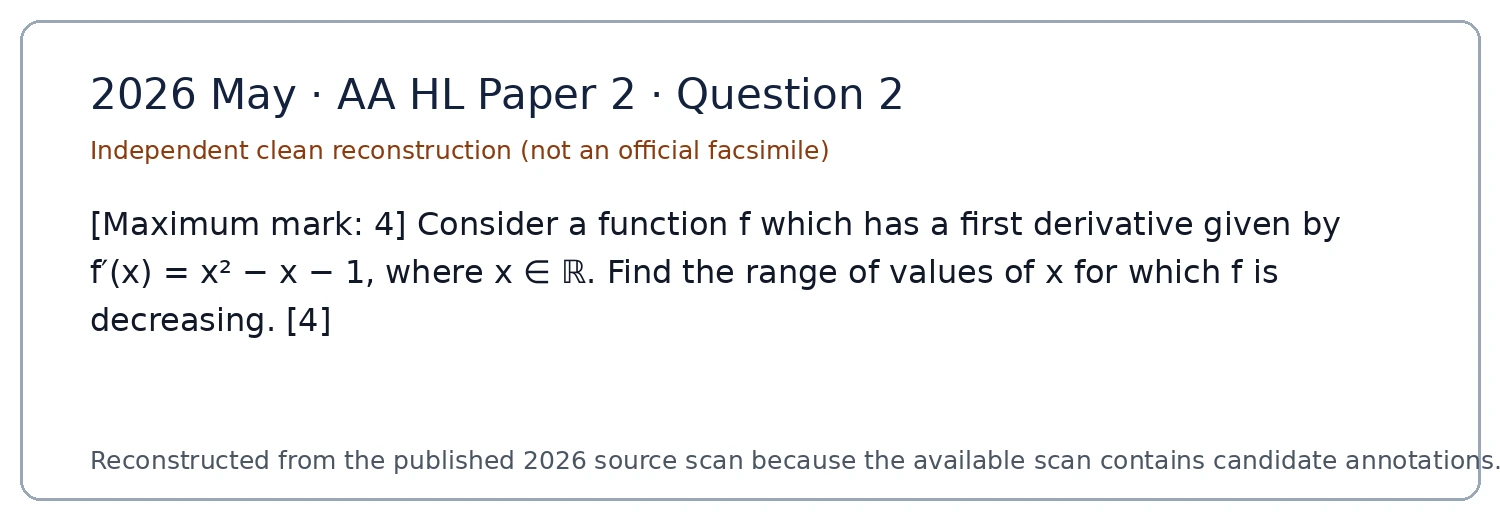 Original question 2