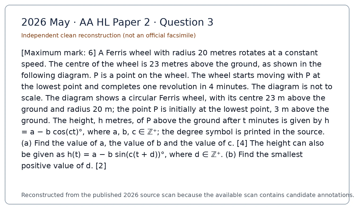 Original question 3