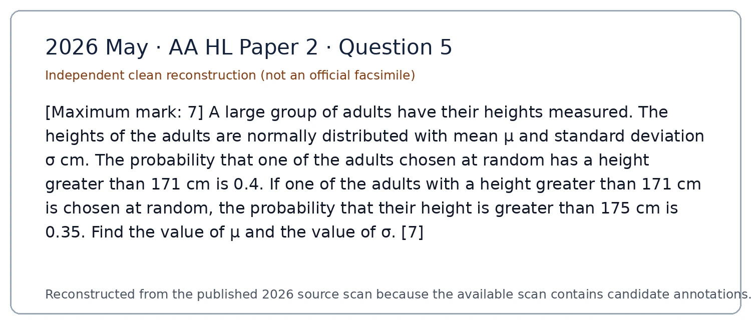 Original question 5