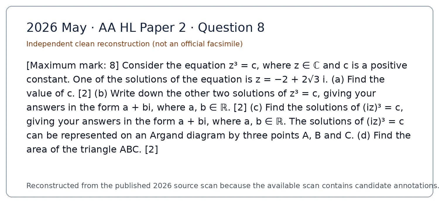 Original question 8