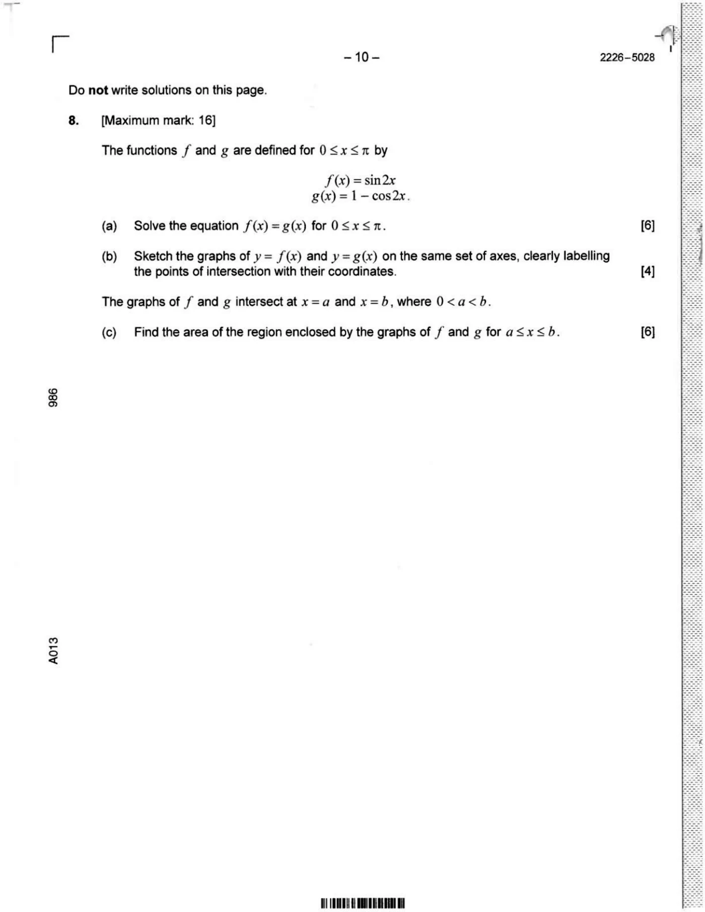 Original question 8