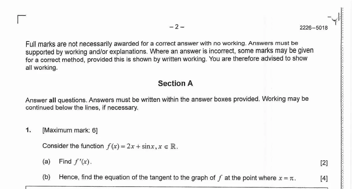 Original question 1
