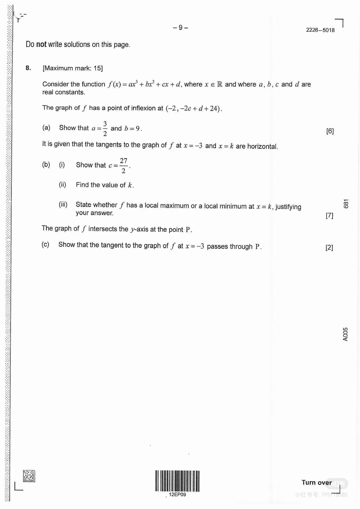 Original question 8