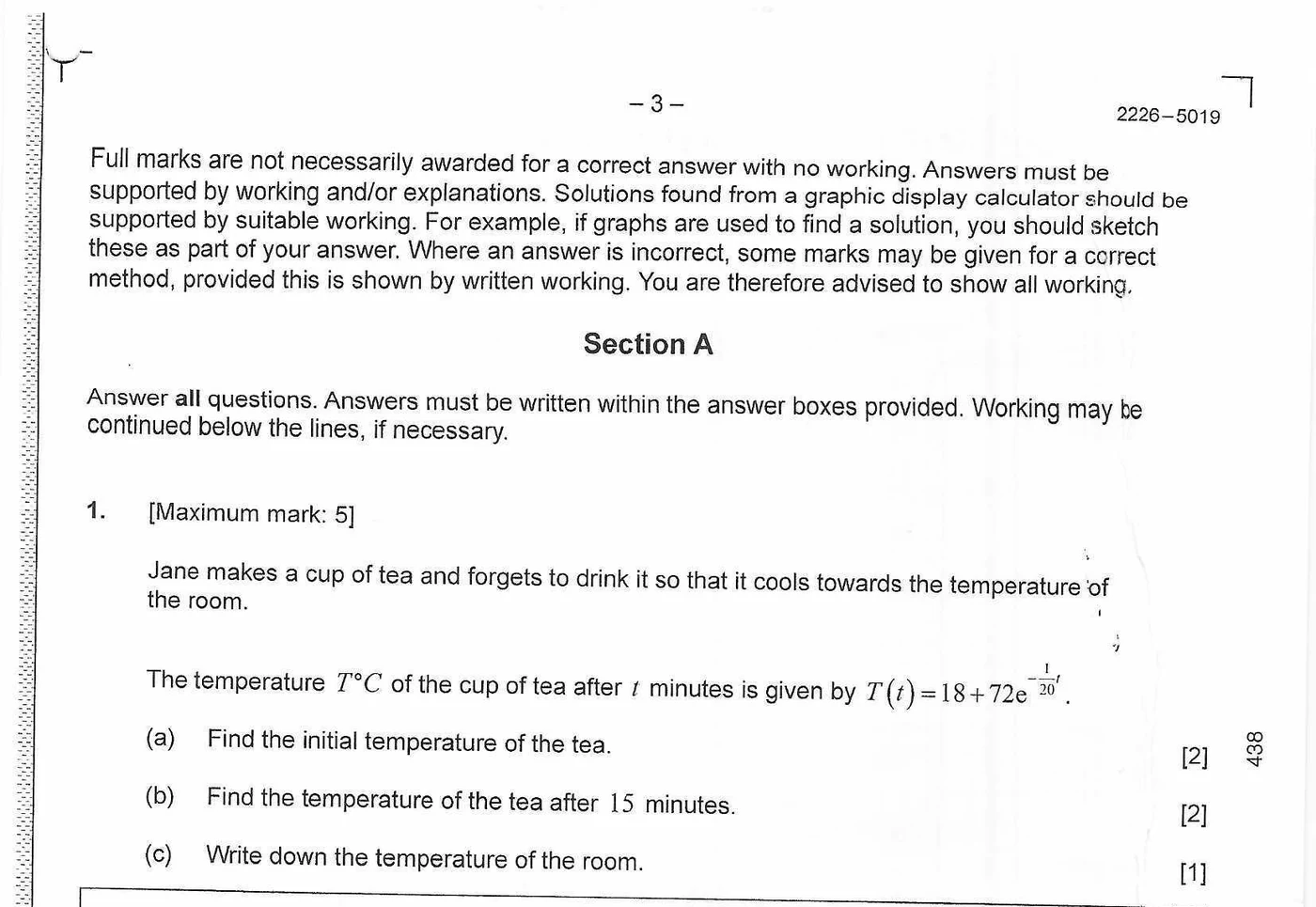 Original question 1
