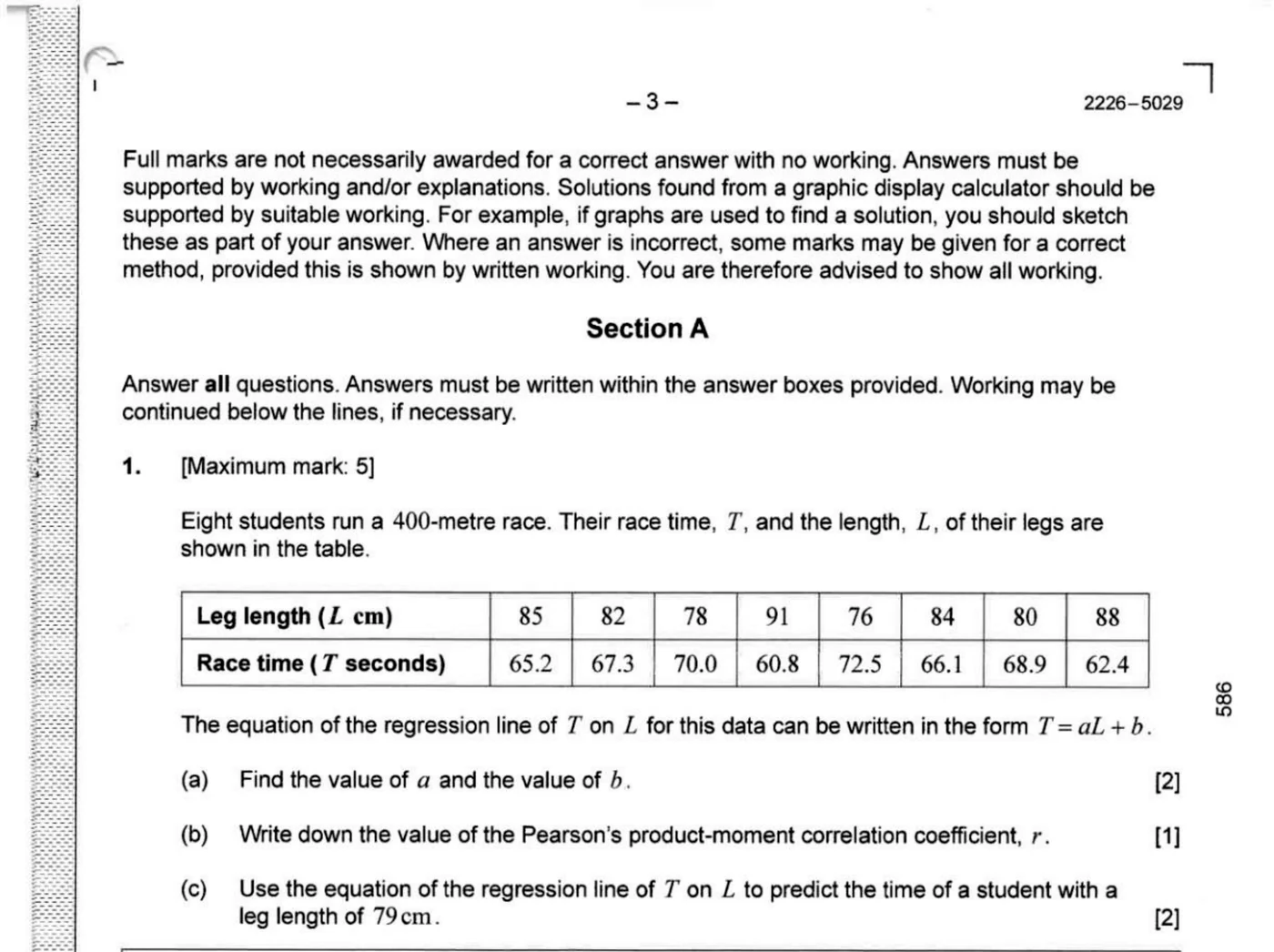 Original question 1