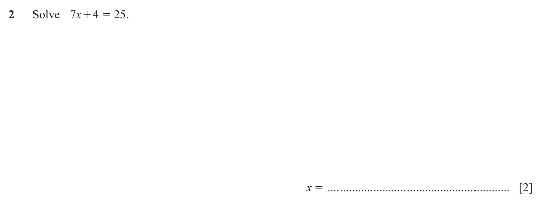 Original question 2