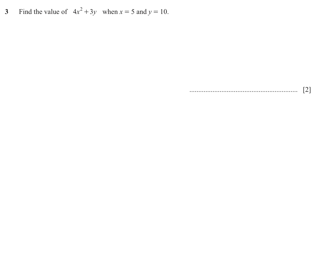 Original question 3